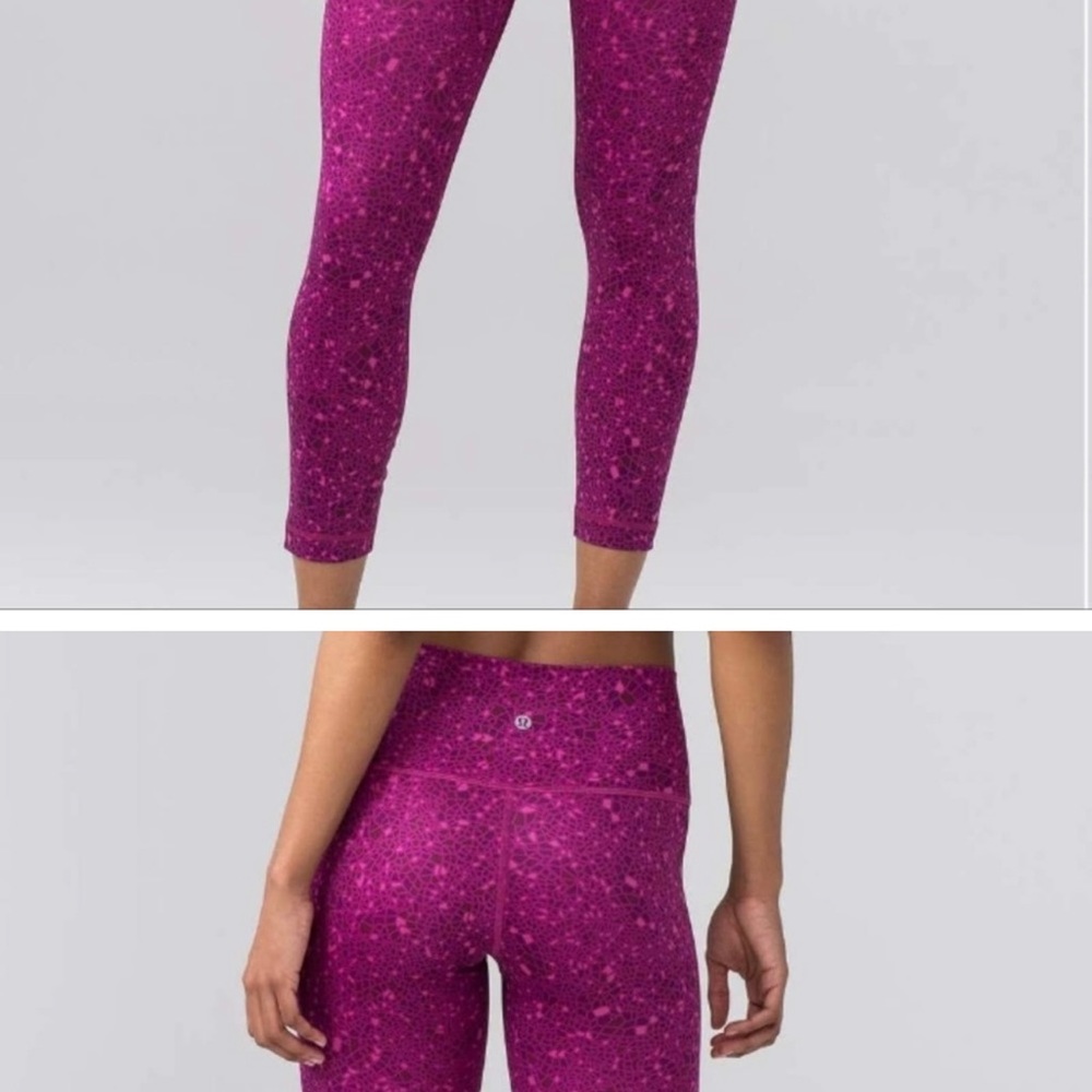 Lululemon Paradise Geo Regal Plum Multi Full-On Luxtreme High Times Pant 12